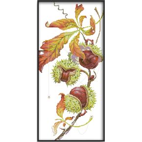 Rosyfoxes Cross Stitch Kits Stamped Full Range of Embroidery Starter Kits for Beginners DIY- Printed Kits Morning Glory(Printed) 11CT 3 Strands13.8x17.3inches