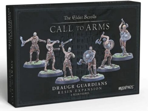 Modiphius: The Elder Scrolls: Call to Arms: Draugr Scourges - 5 Figure Resin Expansion, Chapter 4, Unpainted, 32mm Miniatures with Scenic Bases, RPG in Kuwait