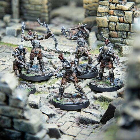 Modiphius: The Elder Scrolls: Call to Arms: Draugr Scourges - 5 Figure Resin Expansion, Chapter 4, Unpainted, 32mm Miniatures with Scenic Bases, RPG in Kuwait