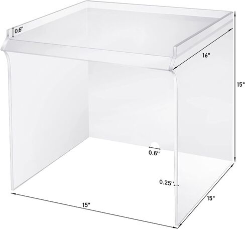 غطاء غبار درع أكريليك لمعدات المختبر أو الاستخدام المكتبي مقاس 22 × 22 × 22 بوصة كبير جدًا in Saudi Arabia