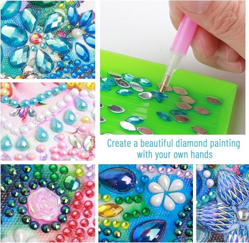AiYuanzsh 5D Special Shape Diamond Art Kits for Beginners, Diamond Painting Kits for Adults, Crystal Rhinestones Diamond Painting for Home Wall Decoration Gift 12×12 inch/30×30 cm, Beautiful Swan in Saudi Arabia