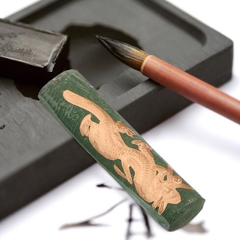 EXCEART 7pcs Ink Stick Chinese Ink Block Calligraphy Paintings Ink Sticks Dragon Pattern for Chinese Calligraphy Writing Japanese Sumi Practice Set Traditional Chinese Ink Stick Set in Saudi Arabia