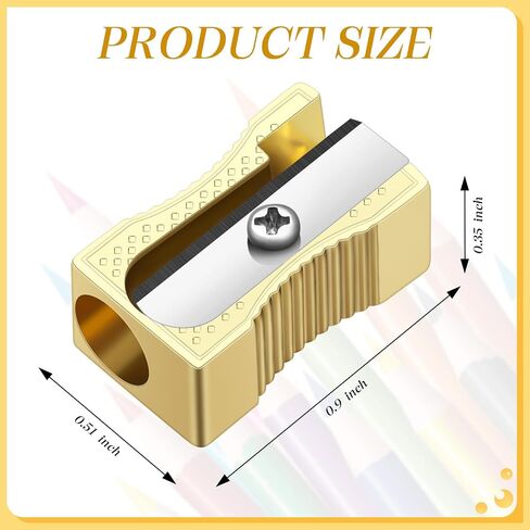 Frienda 48 Pack Metal Pencil Sharpeners Handheld Mini Sharpeners Manual Sharpeners Manual Pencil مع ظهور سبيكة الألومنيوم أحادية الفتحة للحجم القياسي (الفضة) in Kuwait