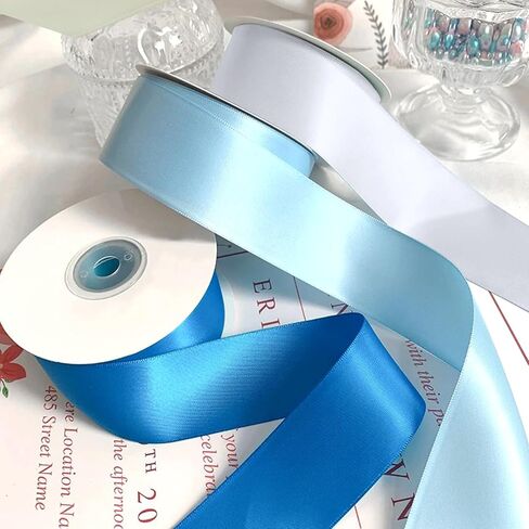 1 Inch x 100yds Satin Ribbon Solid Fabric Ribbons Roll for Gift Wrapping,Floral,Balloons,Craft Sewing,Valentine's Day,Wedding,Birthday Party Decoration(Black) in Kuwait