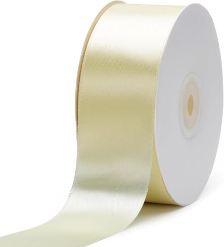 1 Inch x 100yds Satin Ribbon Solid Fabric Ribbons Roll for Gift Wrapping,Floral,Balloons,Craft Sewing,Valentine's Day,Wedding,Birthday Party Decoration(Black) in Kuwait