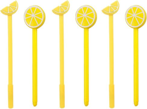 YYaaloa 30pcs Lemon Pens Cute Gel Ink Pens 0.5mm Black Ink Novelty Pens for Child, Women Coworkers Office School Home Wedding Bridal Shower Gifts Party Supplies (Cute Lemon 30pcs) in Kuwait