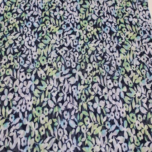 Texco Inc Tie Dye Ombre/Floral Pattern Poly Power Mesh Fabric/4-Way Stretch Knit Prints Athletic Wear Apparel, DIY Fabric, Navy Green 3 Yards in Saudi Arabia