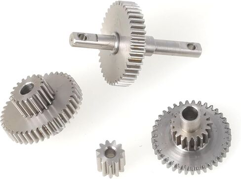 LCX Racing 1/18th RC Crawler Car Stainless Steel Transmission Gearbox Gears Set for TRX4M, Upgrades Parts Accessories (16.6:1) in Saudi Arabia