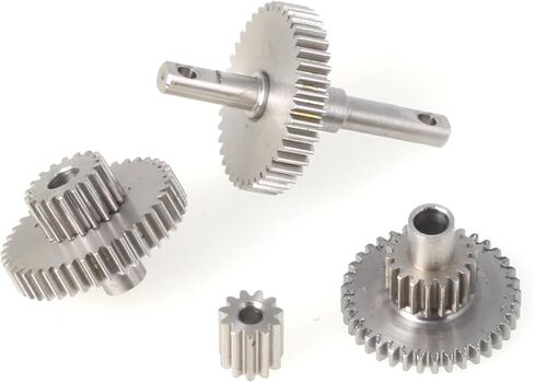 LCX Racing 1/18th RC Crawler Car Stainless Steel Transmission Gearbox Gears Set for TRX4M, Upgrades Parts Accessories (16.6:1) in Saudi Arabia