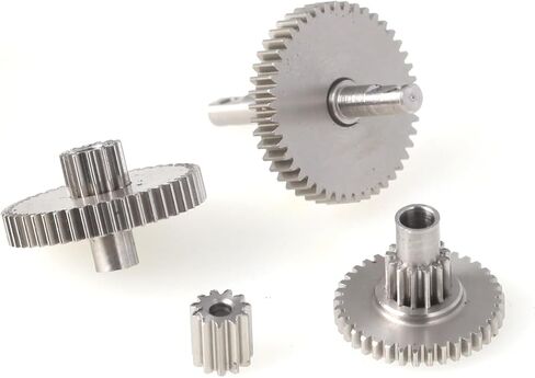 LCX Racing 1/18th RC Crawler Car Stainless Steel Transmission Gearbox Gears Set for TRX4M, Upgrades Parts Accessories (16.6:1) in Saudi Arabia