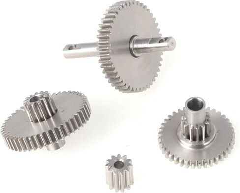 LCX Racing 1/18th RC Crawler Car Stainless Steel Transmission Gearbox Gears Set for TRX4M, Upgrades Parts Accessories (16.6:1) in Saudi Arabia