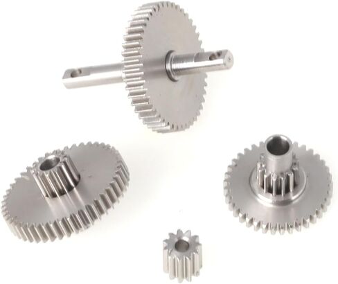 LCX Racing 1/18th RC Crawler Car Stainless Steel Transmission Gearbox Gears Set for TRX4M, Upgrades Parts Accessories (16.6:1) in Saudi Arabia