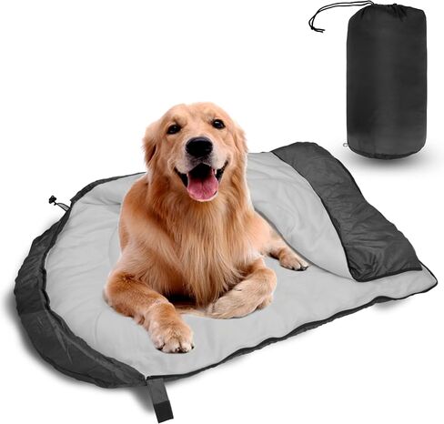 Dog Sleeping Bag Waterproof Warm Packable Dog Bed with Storage Bag Large Portable Pet Bed Mat for Travel Camping Hiking Backpacking Indoor Outdoor in Kuwait