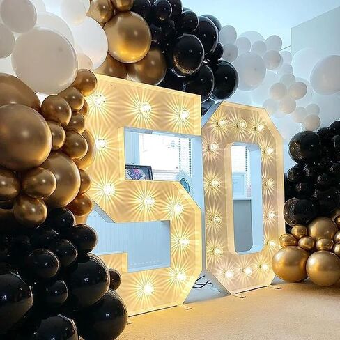 Black and Gold Balloon Garland Arch Kit for Birthday Party Decorations, 152pc White Sand Confetti Champagne New Years Eve Party Balloons for Graguations Decorations,Birthday Wedding Party Decor in Saudi Arabia
