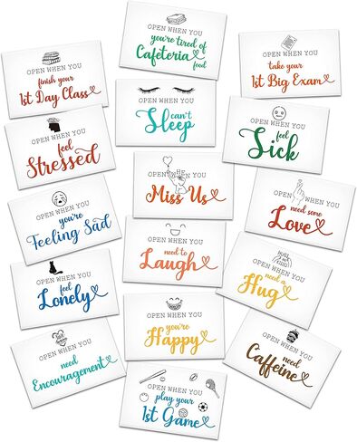 Open When Envelopes, University College Gifts, Leaving Home Gift, Custom Going Away to College Gift, College Daughter Son Gift, 16 Envelopes (B02HB) in Saudi Arabia