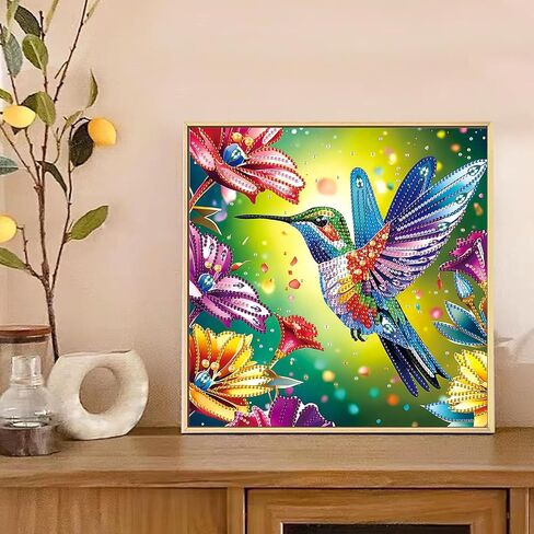 MVVMTOP Diamond Art Painting Kit, DIY Dog and Flower 5D Special Shape Crystal Diamond Partial Diamond Art Painting Mosaic Making Craft, Suitable for Home Wall Decor Art Gift in Kuwait