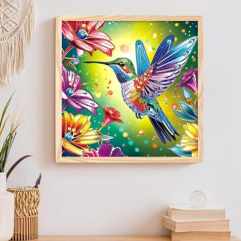 MVVMTOP Diamond Art Painting Kit, DIY Dog and Flower 5D Special Shape Crystal Diamond Partial Diamond Art Painting Mosaic Making Craft, Suitable for Home Wall Decor Art Gift in Kuwait