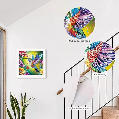 MVVMTOP Diamond Art Painting Kit, DIY Dog and Flower 5D Special Shape Crystal Diamond Partial Diamond Art Painting Mosaic Making Craft, Suitable for Home Wall Decor Art Gift in Kuwait