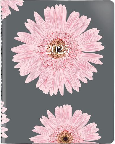 Brownline® 2025 Pink Essential Weekly Planner, Appointment Book, 12 Months, January to December, Twin-Wire Binding, 11" x 8.5", Pink Daisy (CB950G.05-25) in Saudi Arabia