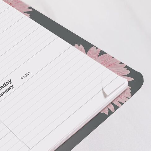 Brownline® 2025 Pink Essential Weekly Planner, Appointment Book, 12 Months, January to December, Twin-Wire Binding, 11" x 8.5", Pink Daisy (CB950G.05-25) in Saudi Arabia