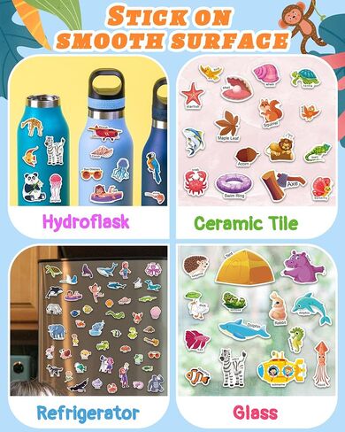 Benresive Reusable Sticker Book for Toddlers 2-4 Years, 3 Sets Travel Stickers for Kids, Waterproof Sticker Books for Toddlers 1-3, Crafts Activities for Todddlers 1-3 2-4 3-5 in Saudi Arabia