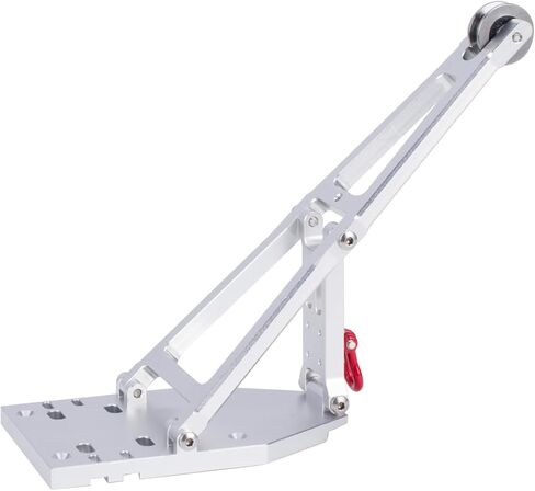 Capra Crane Arm,Aluminium Winch Rescue Truck/Tow Truck Crane Arm Wrecker kit for 1/10 RC Crawler Car Axial Capra 1.9UTB Trail Buggy Simulation(Black) in Kuwait