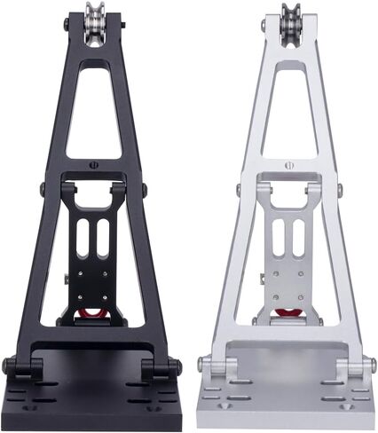 Capra Crane Arm,Aluminium Winch Rescue Truck/Tow Truck Crane Arm Wrecker kit for 1/10 RC Crawler Car Axial Capra 1.9UTB Trail Buggy Simulation(Black) in Kuwait