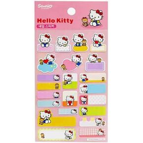ملصقات اسم Kitty لعناصر وضع العلامات - صفحتين - 44 ملصقات