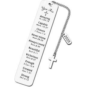 Bible Bookmark, First Communion Gifts for Girls Baptism Gifts for Girl 2025 Graduation Gifts for Her Confirmation Gifts for Teen Girls Christian Gifts Book Marks for Reading Women Christmas Gifts