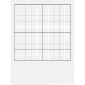 Dry Erase Board Blank Hundred Chart, Student Practice for School or Homeschool, Write In Numbers 1-100