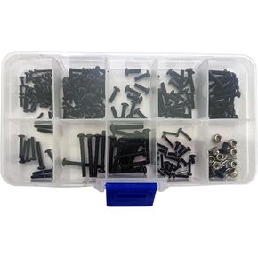 RC Screw Kit Repair Tool Box Hardware Fasteners Set Compatible with TRX-4M 1/18 RC Crawler Car Upgrade