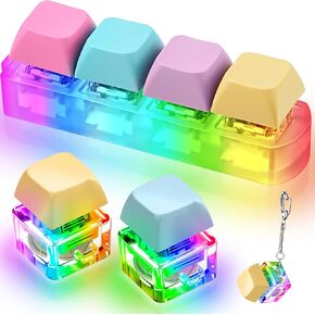 Taiyin 3 Pcs Decompression Toys Keyboard Clicker, Keyboard Cube,Mechanical Key Toy Keyboard Button Stress Relief for Adult Gifts to Relief Pass Time (Funny)