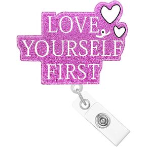 Red Heart Badge Reel Retractable Cardiac Cardiology Funny Nurse Nursing ID Badge Holder with Alligator Clip Acrylic Name Badge Clip Medical Hospital Social Worker Student Accessories