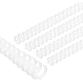 Patikil 12mm (1/2 ") لفائف ربط دوامة بلاستيكية ، 50 جهاز كمبيوتر الشخصي المربى اللولبي 85 سعة الصلاحية 3: 1 ملزمة الملعب لألواح الورق الملزمة ، متعددة الألوان