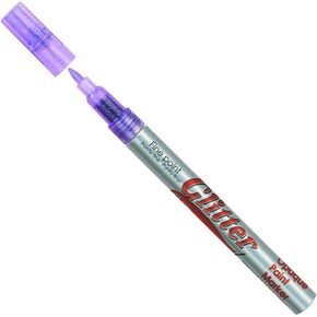 Uchida Marvy Deco Color Fine Point Glitter Marker Art Supplies, Violet