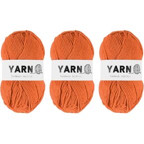 3Pcs Deep Green Acrylic Yarn 400 Yard 4 Ply Soft Crochet Yarns Sport Weight Yarn,[for DIY Crocheting Knitting Craft Blankets Hats]-150g