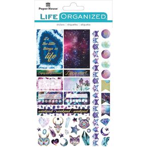 Paper House Productions STPL-0019E STPL-0019 Stargazer Weekly Kit Planner Stickers, 3-pack, 3 Count