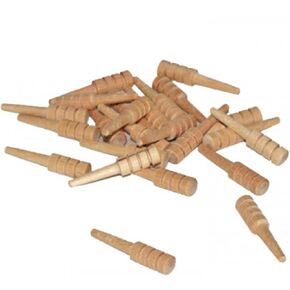Pinehurst Crafts Unfinished Wooden Cribbage Pegs, 1-1/4 Inch Tall by 1/4 Inch Wide, Pack of 100