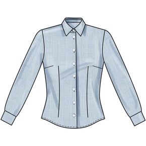 New Look UN6790A Easy to Make Misses' Fitted Blouse Sewing Pattern Packet, Design Code N6790, Sizes 6-8-10-12-14-16-18, Multicolor
