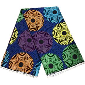 African Print Fabric, Cotton Ankara, 1 Yard, Africa Ethnic Pattern, Printed Fabric, Tribal Print, One Yard, Ankara Wax (B9)