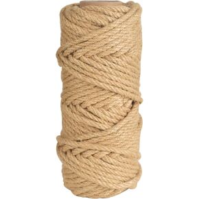 Natural Jute Twine String 1/25 Inch 1312 ft Thin Ribbon Hemp Twine for Craft Projects Gardening Art Artworks Home Wedding Decor Durable Twine Gift Wrapping Packing(1mm,400m)