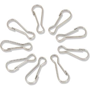 YOYOSTORE 50 Pcs Paracord Clip Lanyard Snap Hooks Spring Hooks Lobster Buckles Claw Clasps 20mm for Zipper Key Chain Plant Hanger