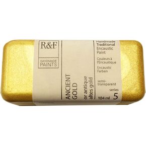 R & F Artist Paint Encaustic Paint ، الذهب القديم ، 104 مل