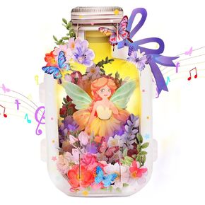 Paper Flowers & Fairies Birthday Cards, Music & Lights Birthday Cards, Pop Up Birthday Cards for Girls, Daughters, Granddaughters
