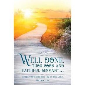 Warner Press Bulletin-Funeral-Well Done (Matthew 25:21) (Pack of 100)