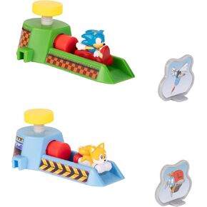 Sonic The Hedgehog Kids Toy Vehicles Go Go Racers Vehicle 2-Pack, Includes Sonic & Tails