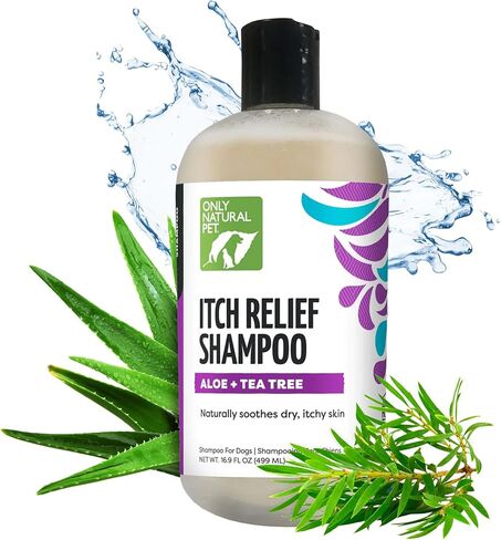 Only Natural Pet Itch Relief Spray with Aloe + Tea Tree for Dogs, Anti Itch Spray for Dogs Allergies to Soothe Dry Irritated Skin and Itchy Skin Relief - 8 oz in Saudi Arabia