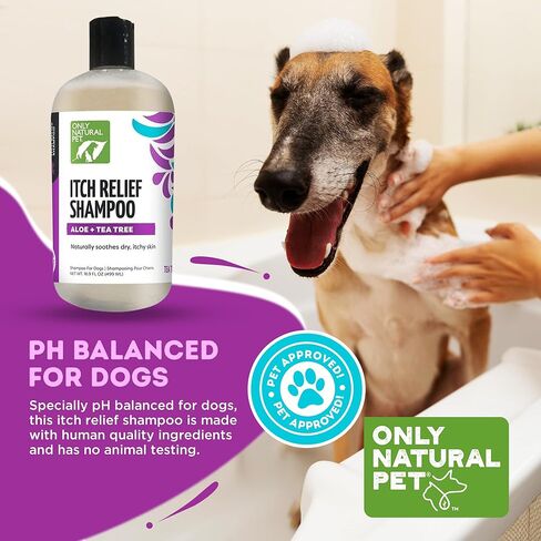 Only Natural Pet Itch Relief Spray with Aloe + Tea Tree for Dogs, Anti Itch Spray for Dogs Allergies to Soothe Dry Irritated Skin and Itchy Skin Relief - 8 oz in Saudi Arabia