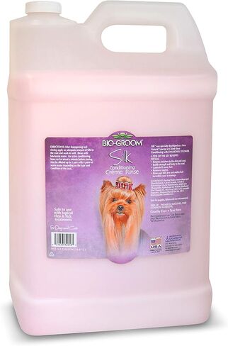 Bio-Groom Silk Creme Rinse Dog Conditioner - Conditioner for Dogs, Puppy Conditioner, Dog Conditioner Detangler, Dog Hair Conditioner - 12 Fl Oz 1-Pack in Saudi Arabia