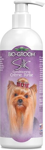 Bio-Groom Silk Creme Rinse Dog Conditioner - Conditioner for Dogs, Puppy Conditioner, Dog Conditioner Detangler, Dog Hair Conditioner - 12 Fl Oz 1-Pack in Saudi Arabia